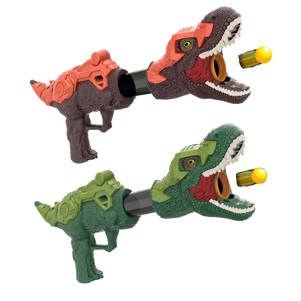XFY Shooting Air Shot Gun Dinsouar Model with 12 x Soft Foam Balls for kids, Best Birthday Gift for children -Assorted Color