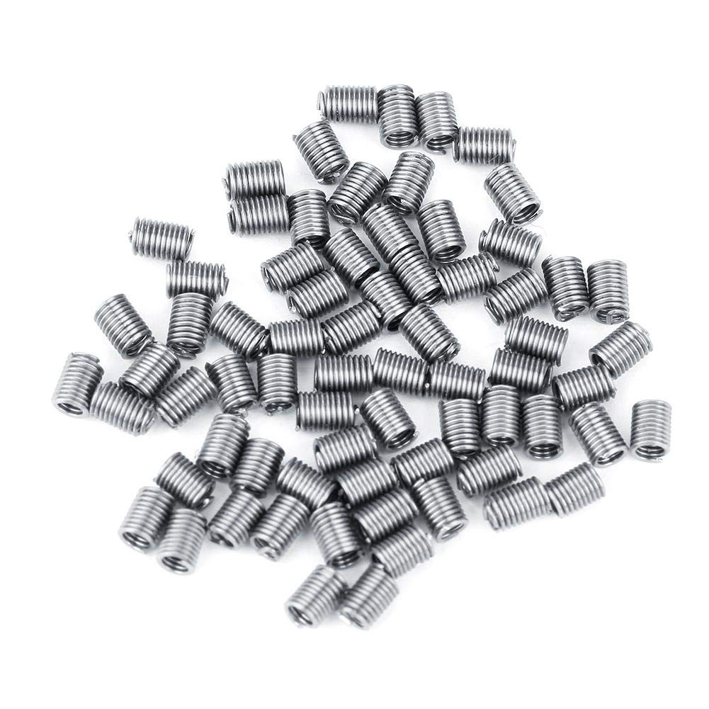 100Pcs Wire Thread Insert Helicoil Thread Repair, M2 Helicoil Thread