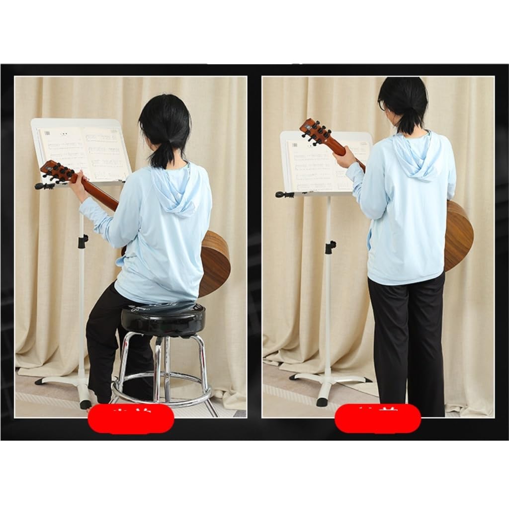 Pupitre Pupitre De Guitare Pupitre De Musique Portable Pupitre De Guitare Pupitre De Musique Pliable Guzheng Violon Batterie Pupitre De Musique À Domicile Pupitre Musique(Black)