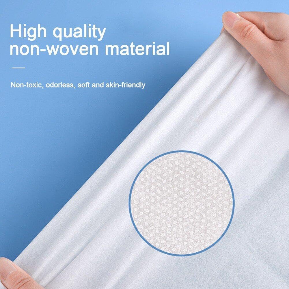 Ensemble De Lit De 4 Pièces Ensemble De Literie Jetable 1 Drap De Lit 1 Housse De Couette 2 Taies d'oreiller Draps De Lit Respirants Portables pour Camping Hôtel