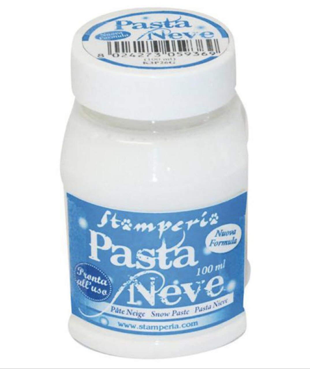 StamperiaINTL Stamperia-Snow Paste, White, 100 ml