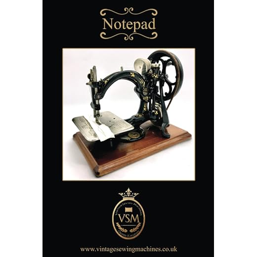 Willcox & Gibbs Antique Sewing Machine Notepad / Notebook