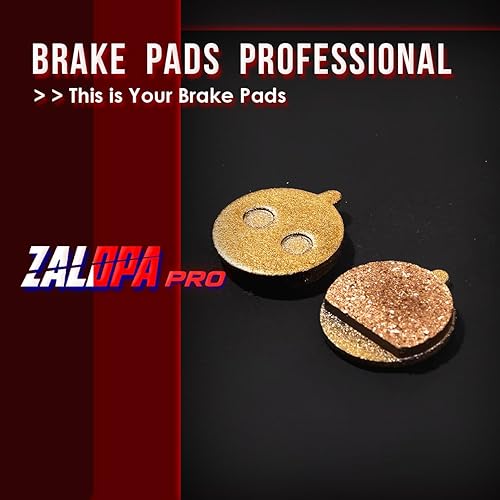Miniatura 8 de ZALOPA 2 pares de pastillas de freno de disco semi metálicas para KUGO KUGOO M4 PRO Scooter Pastillas de freno de disco rueda trasera Pro Pinza de