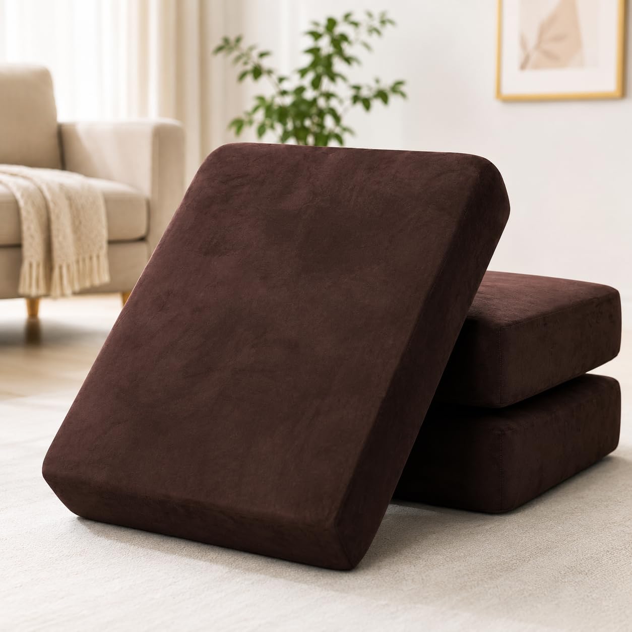 Molfino Sofa Cushion | 3 Seater Couch, Stretch Plush Cushion Slipcovers, Soft Washable Set-image-10