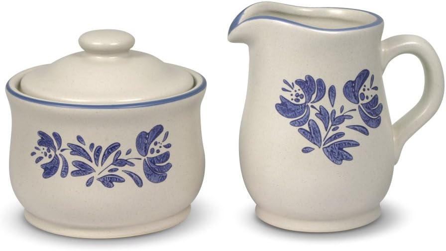 Pfaltzgraff Yorktowne Sugar And Creamer Set Cream & Sugar