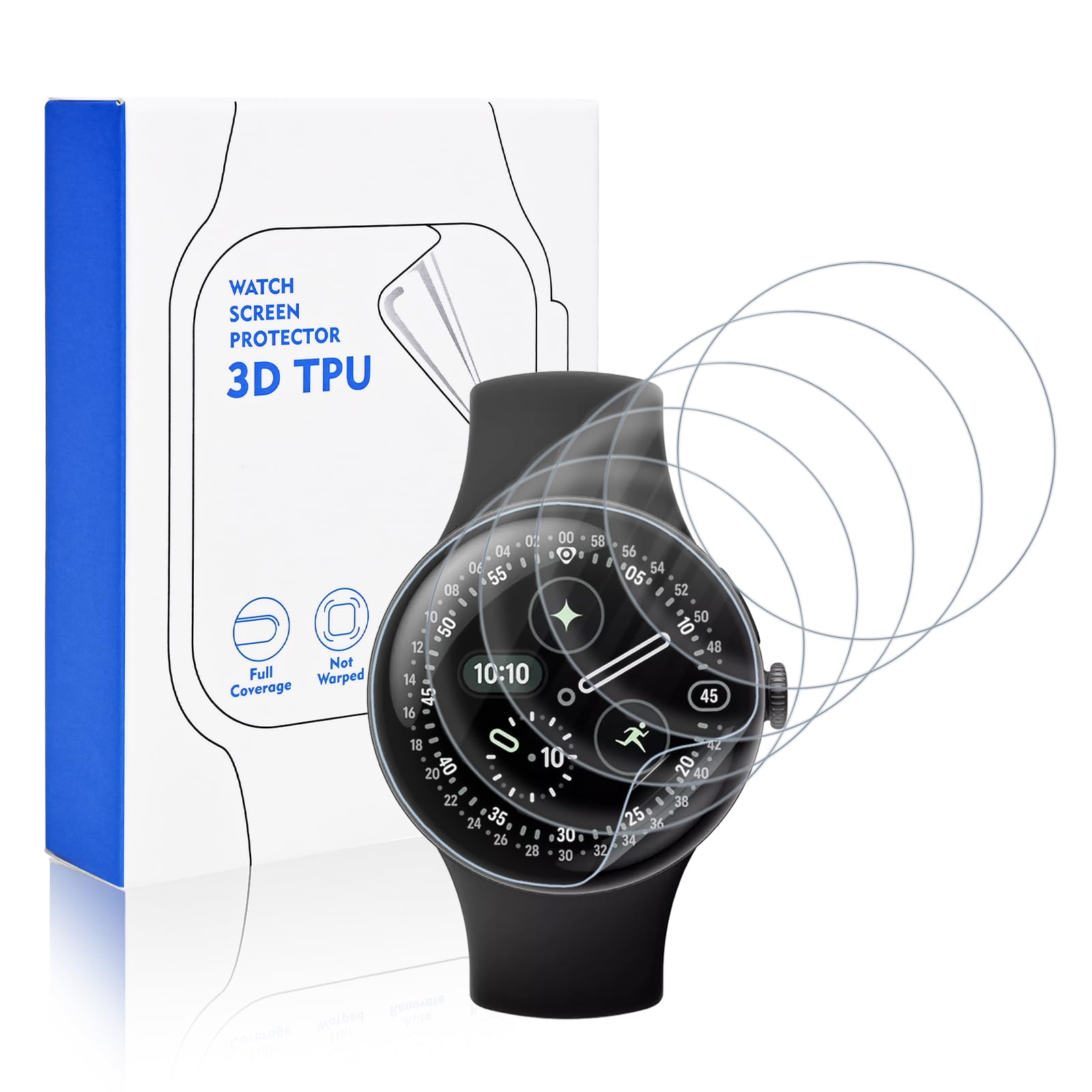 Protector de pantalla Google Pixel Watch 4 41 mm TPU Ultra HD Anti arañazos