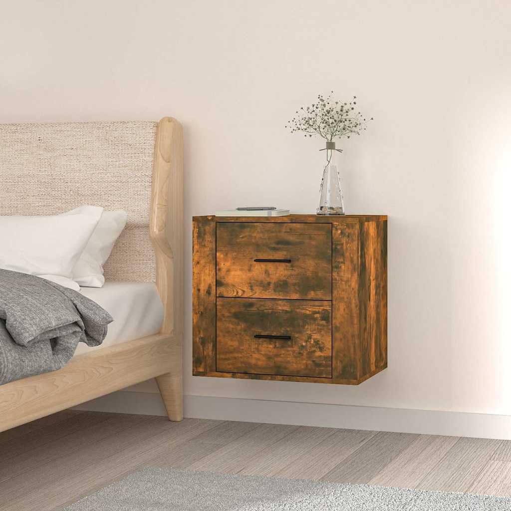 Ścienny stolik nocny dąb wędzony 50 x 36 x 47 cm