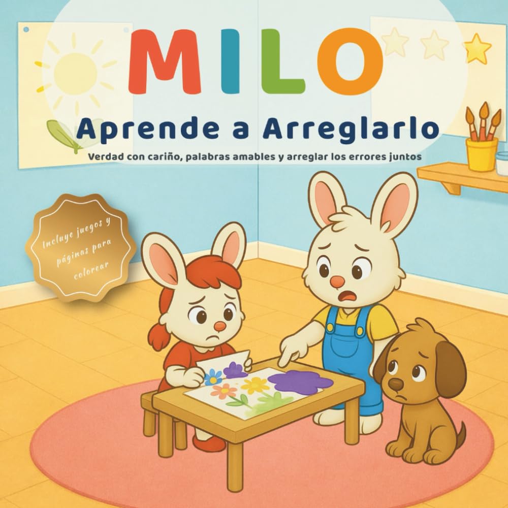 Milo Aprende a Arreglarlo: Verdad con cariño, palabras amables y arreglar los errores juntos (Las pequeñas lecciones de Milo)