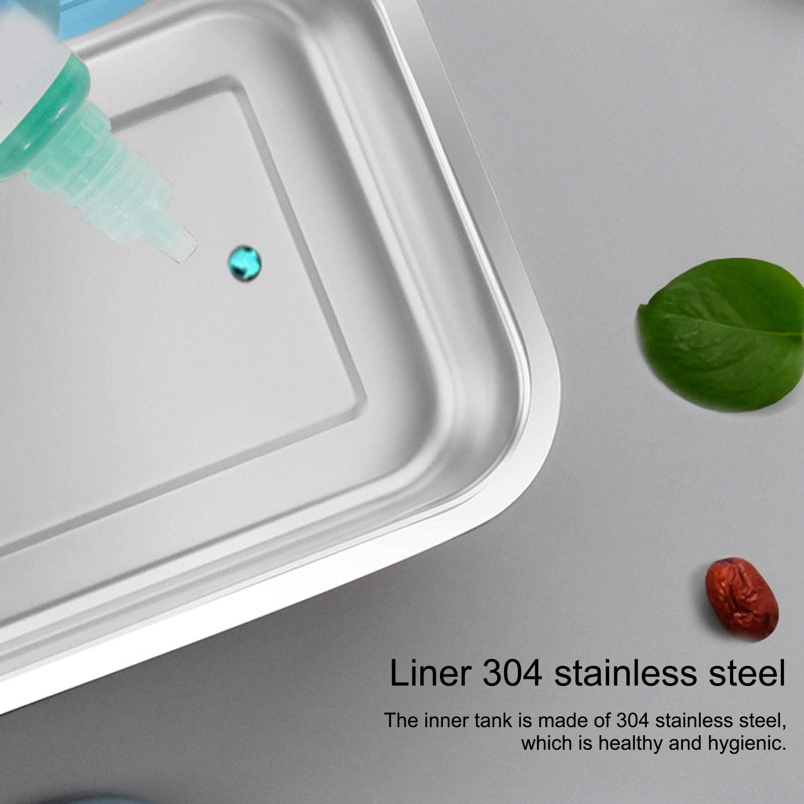 Lonchera térmica de acero inoxidable 304 con compartimento y doble capa térmica, para oficina, escuela y viajes, mantiene la comida caliente, libre de BPA