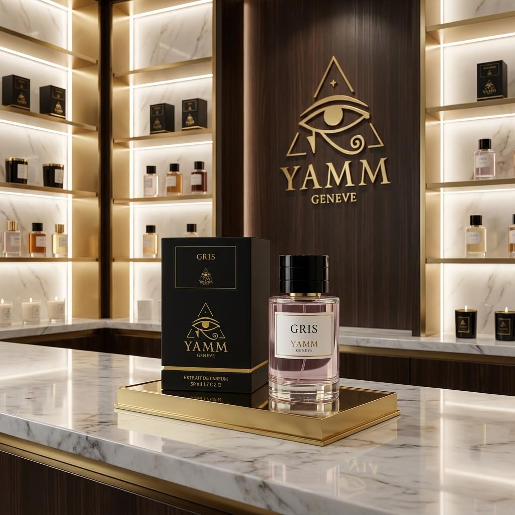 Szary | Ekstrakt z perfum 50 ml | Mieszane perfumy dla mężczyzn i kobiet, cytrusy, róża i paczula | Nuty cypryjskie, drzewne i bursztynowe | Luksus i Długotrwały