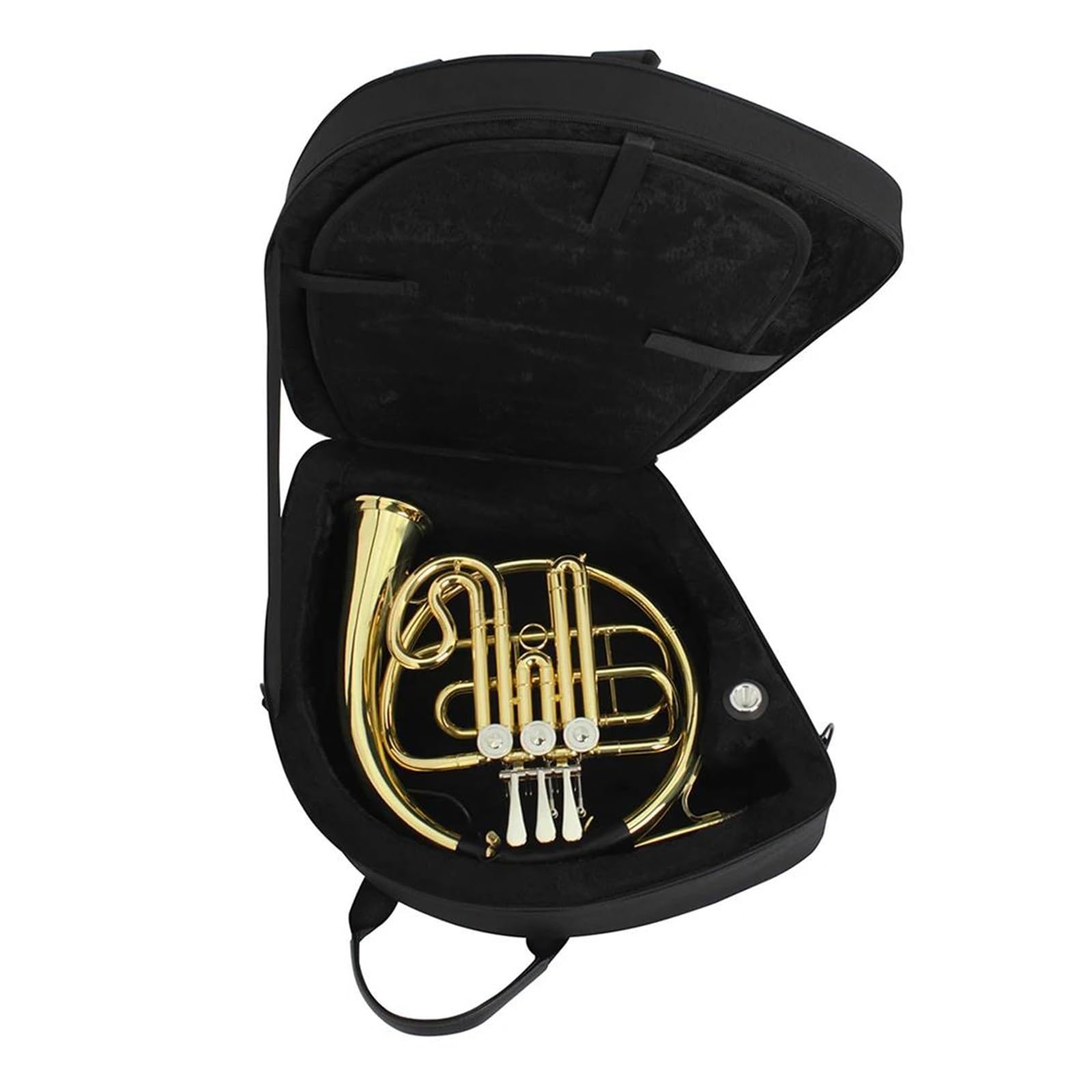 Corno Francese Strumento In Ottone Per Corno Francese In Fa Sib A 3 Tasti Dorato Con Scatola E Spazzola Accessori Per Strumenti