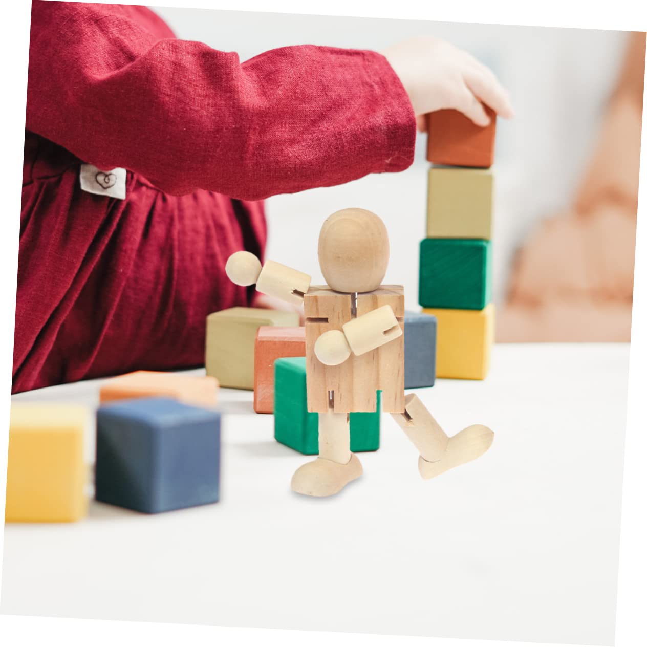 12stücke Unvollendete Holzfigur Puppen Holz Menschliche Figuren Tischdekoration Für Kreative Bastelprojekte Und Pädagogisches Spielzeug