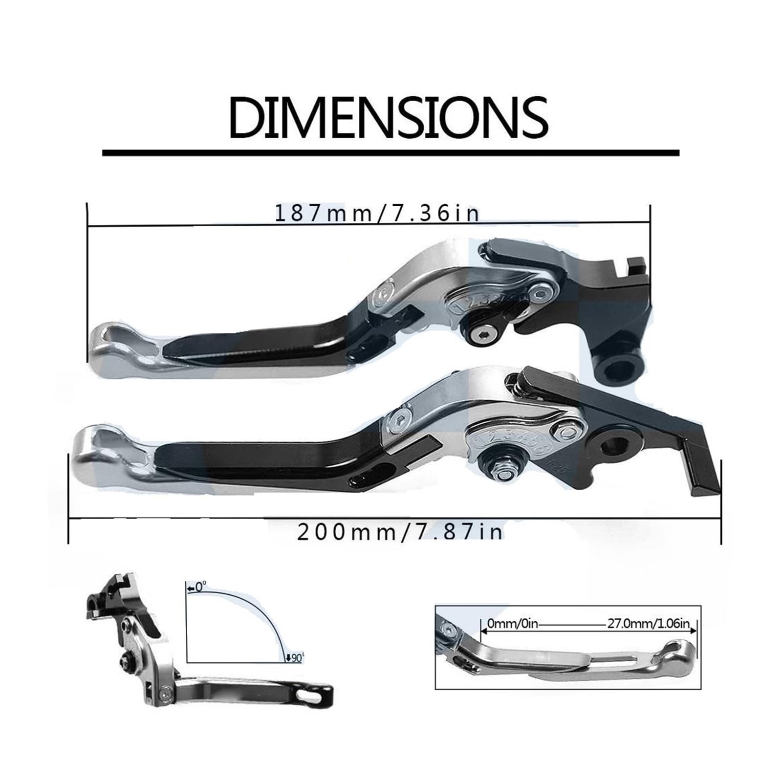IBNA Maneta Embrague Freno Moto para Y&amaha YZF-R1 YZFR1 YZF R1 2004-2014 2013 2012 2011 2005 2006 2007 2008 2009 Palancas Embrague Freno Palanca Motocicleta (Color : 1)