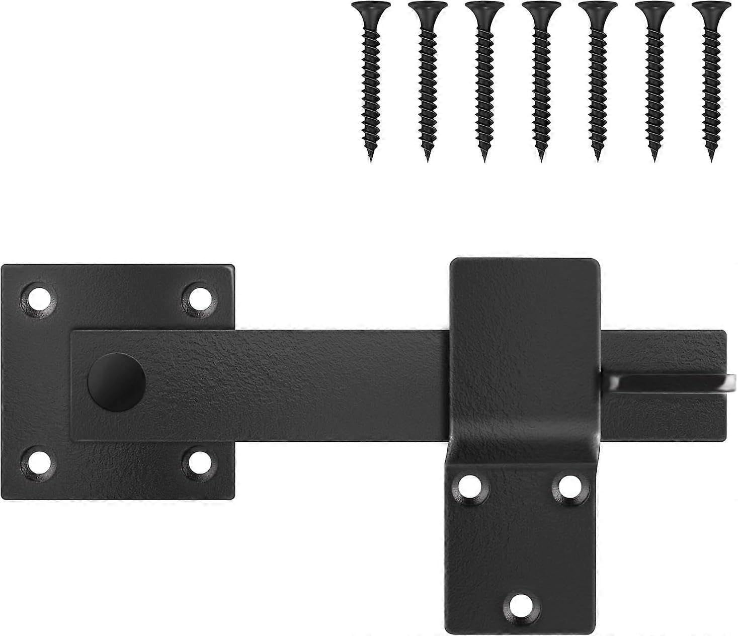 Joyhappst Image Color 6" Barn Door Flip Latch, Sturdy Farm Flip Fence Gate Latch Iron Hardware, Gate