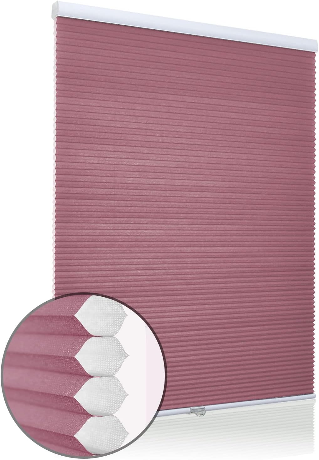 YGNNIU Custom Cordless Cellular Shades Single Cell Light