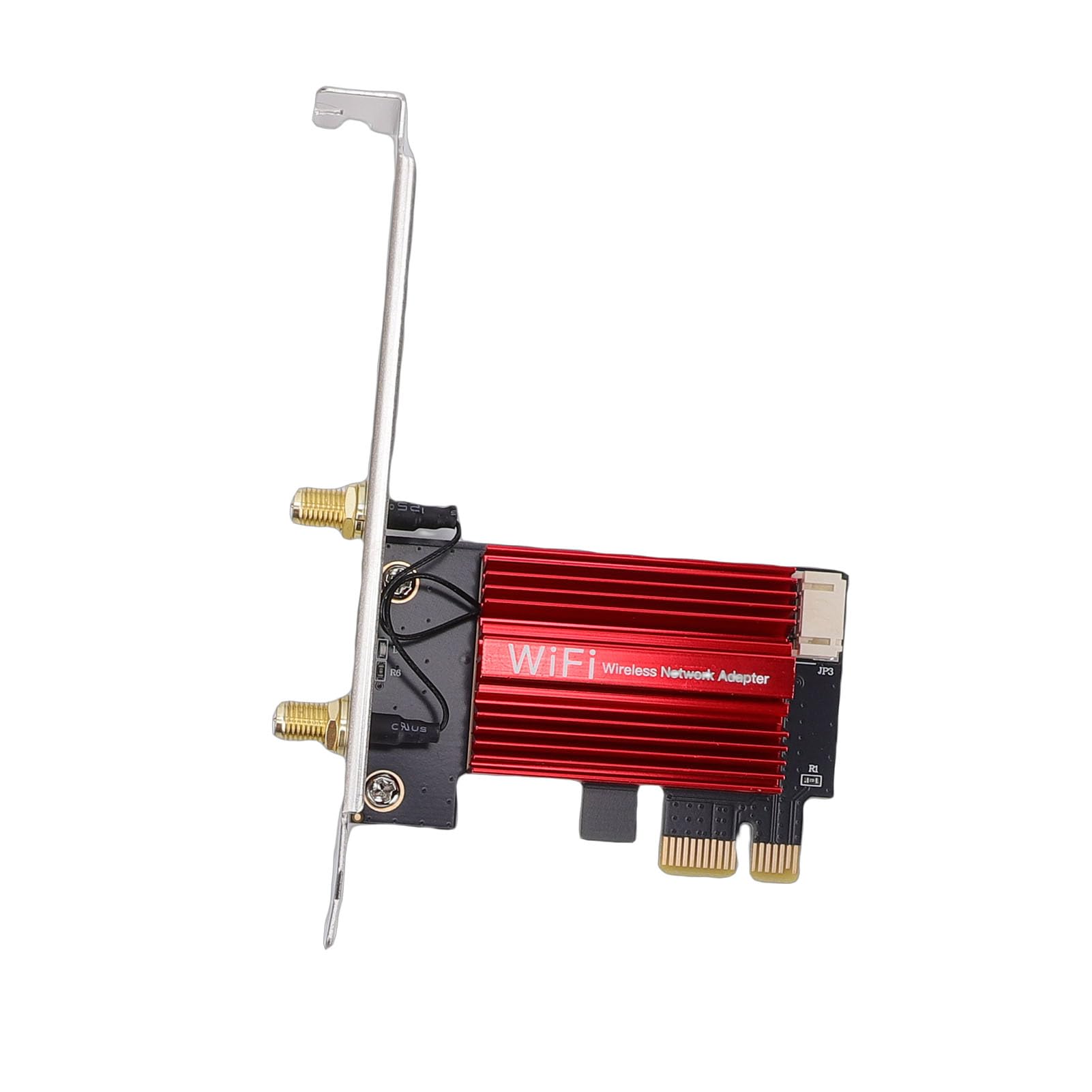 ASHATA Scheda WiFi WiFi 7 PCIe, Scheda di Rete Tri Band per PC Desktop, Adattatore di Rete 6GHz 5GHz 2.4GHz 6400Mbps con Antenne Ad Alto Guadagno 2x10dBi