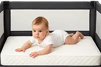 Colchão para Bebê Chiqueirinho 100cmx70cmx10cm Um Lado Impermeável Anti Ácaro