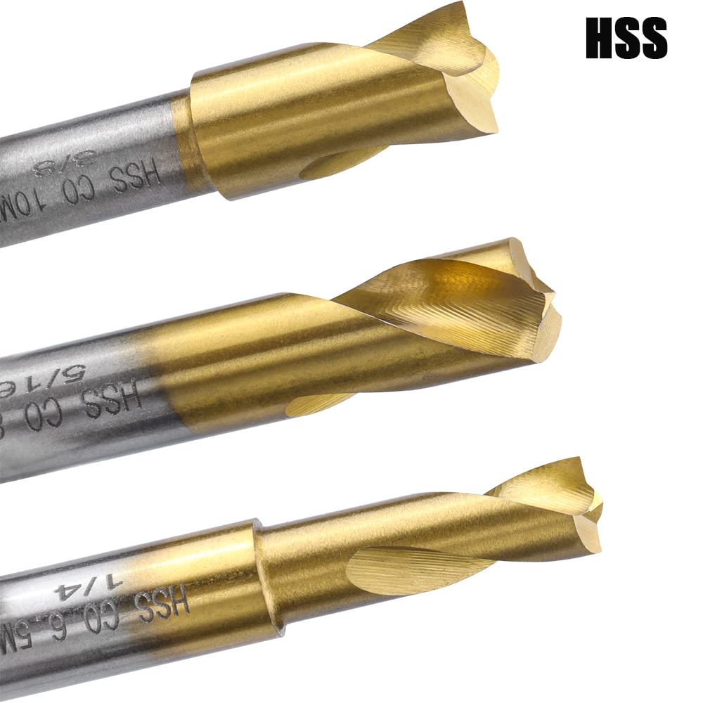 3 Pcs Set di Frese per Saldatura a Punti Saldatura a Punti in Cobalto Set Resa per Punti di Saldatura Punta per Rimuovere Frese per Saldatura a Punti