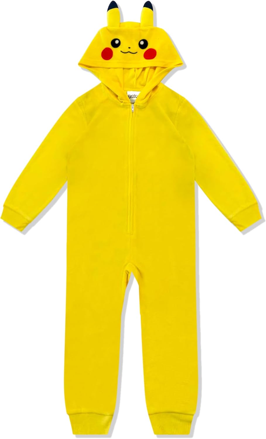 Pokemon Kids Onesie Pajamas - Pikachu & Charmander Boys Long Sleeve Zip Up Hooded Blanket Sleep, One Piece Costume - Official