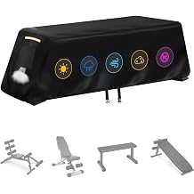 Weight Bench Cover 420D Oxford Waterproof for Home Gym Exercise Bench | Heavy Duty Oxford,12000MM Waterproof, UV Resistant SPF85+, Double Stitched Seams, for Indoor Outdoor Bench,Sit-up Board Flat