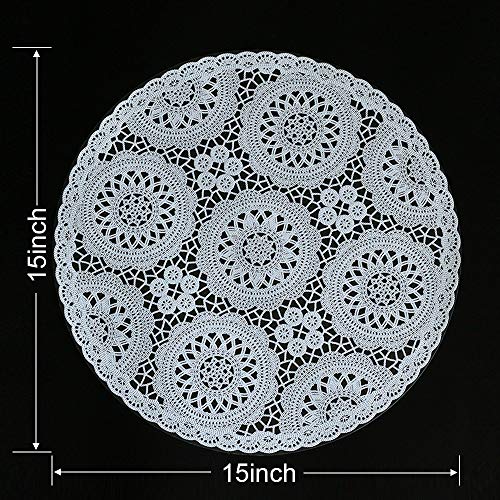 Kreatur Round Waterproof Placemats For Dining Table Set Of 6,White Modern Plastic Pvc Washable Table Mats Non-Slip Easy To Clean For Home Kitchen Decor #TOP2