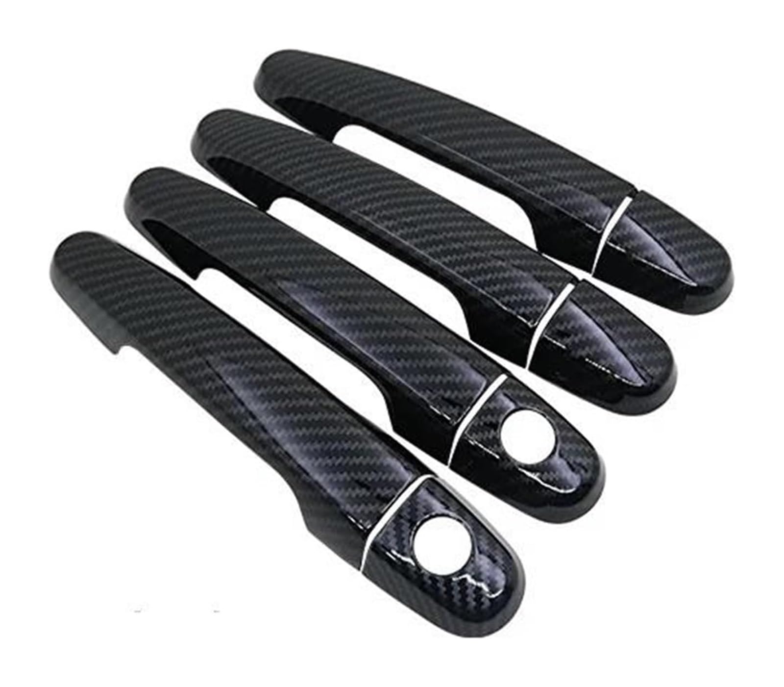 Hckclmbmzw 3 For Peugeot 108 2015-2021 Car Door Handles Cover Handle Or Chrome Gloss Covers Trim Set Accessories Door Handle Cover(3)