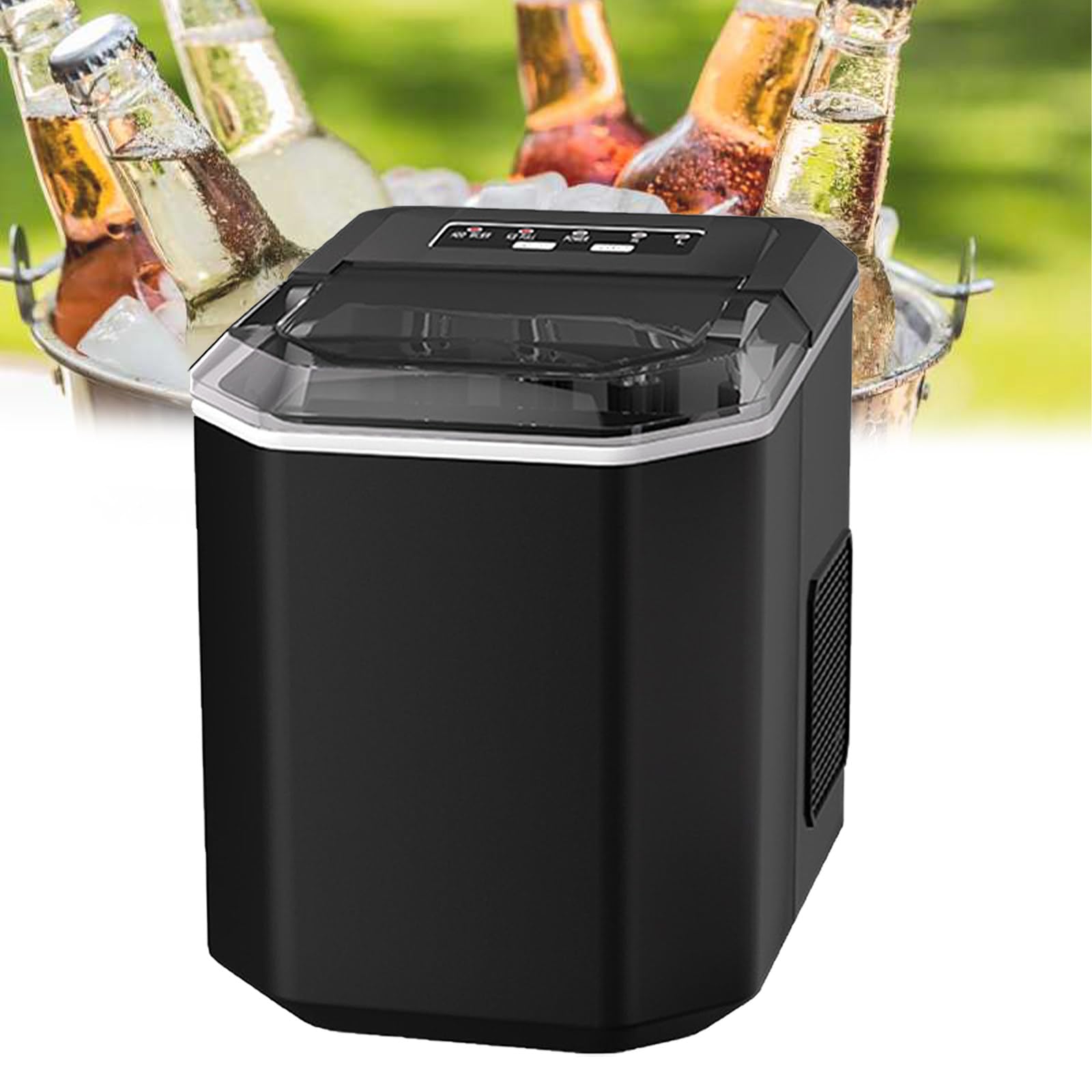 Machine à glaçons de comptoir électrique 12 kg pour cuisine et bureau