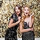 ASDCXZ Gold Hintergrund 2.7x1.8m, Goldenen Glitter Pailletten Traum Fotowand Hintergrund, Vinyl Fotobox Hintergrund für Geburtstag Hochzeit Abschluss Ball Party, Portrait Fotostudios Hintergründe