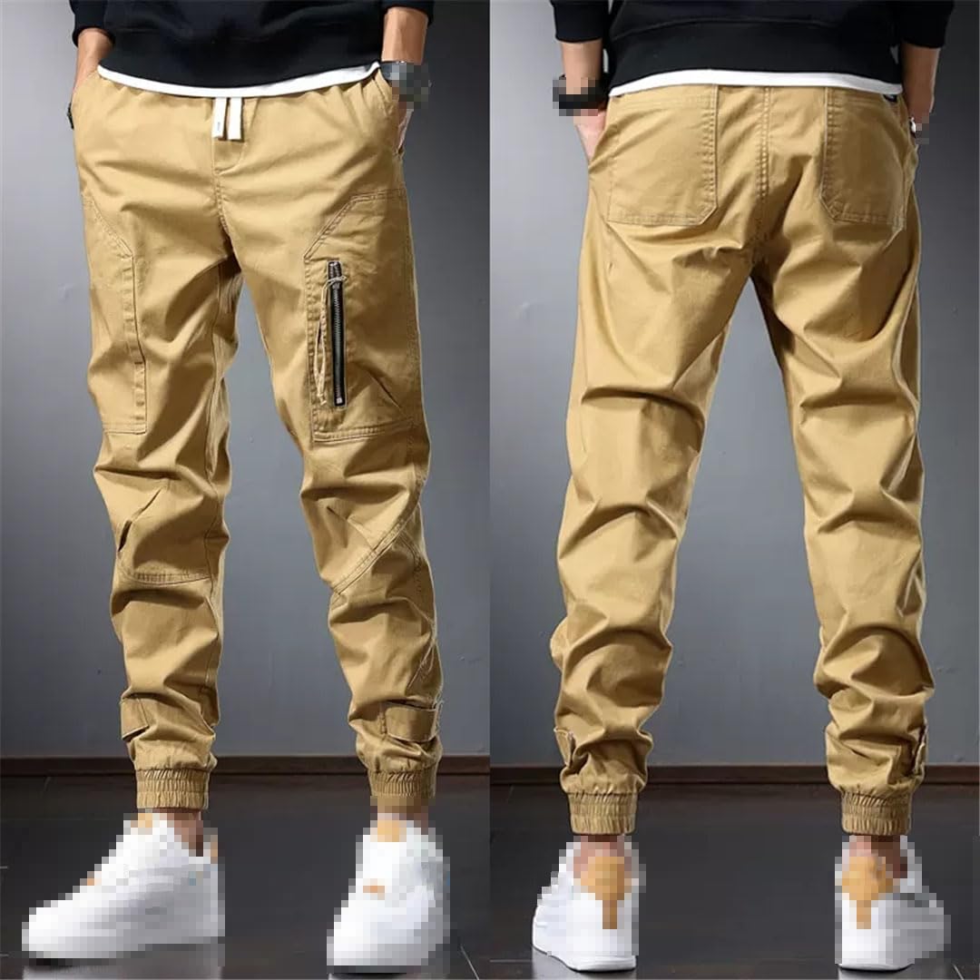Vogrtcc Pantalones Cargo para Hombre Pantalones Pitillo Informales Pantalones De Chándal con Cintura Elástica