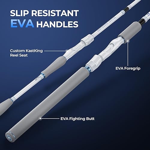 Miniatura 8 de KastKing Centron Lite Travel Fishing Rods, Portable 4/5 Piece Spinning & Casting Rods, Extra Twin-Tip, IM6 Graphite Blanks, Stainless Steel Guides