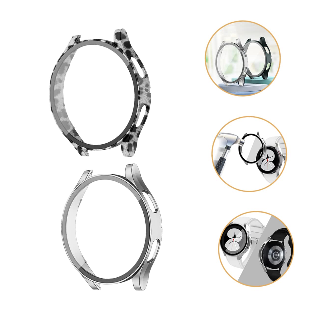 DOITOOL 10 Pièces Boîtier de Montre Pare-Chocs Montre Intelligente Cas Regardez s intelligentes Coque de Protection Regarder la Coque de l'écran Difficile protéger Coquille PC
