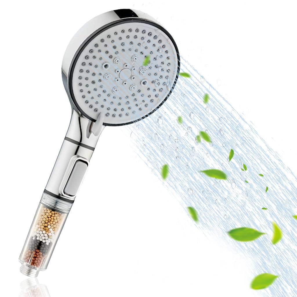 Supvox® 5-Stage Hand Shower Rain Shower Pressure Increasing, Hand Shower Shower Head with Filters, High Pressure 5 Spray Mode Showerhead for Bathing and Spa (B0D452DV6Y) Amazon Price History, Amazon Price Tracker