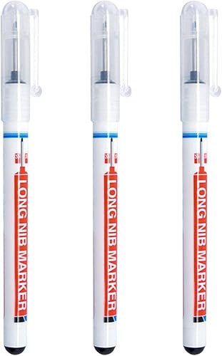 CALIDAKA Rotulador de agujero profundo, 0.787 pulgadas de profundidad con punta larga, impermeable, marcadores de agujero profundo, multiusos,