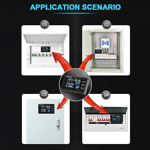 Miniatura 7 de AITIAO Voltímetro de CA Amperímetro AC 50-300V 0-100A Multímetro de CA digital 110V 220V LCD Pantalla HD Voltímetro de corriente con transformador