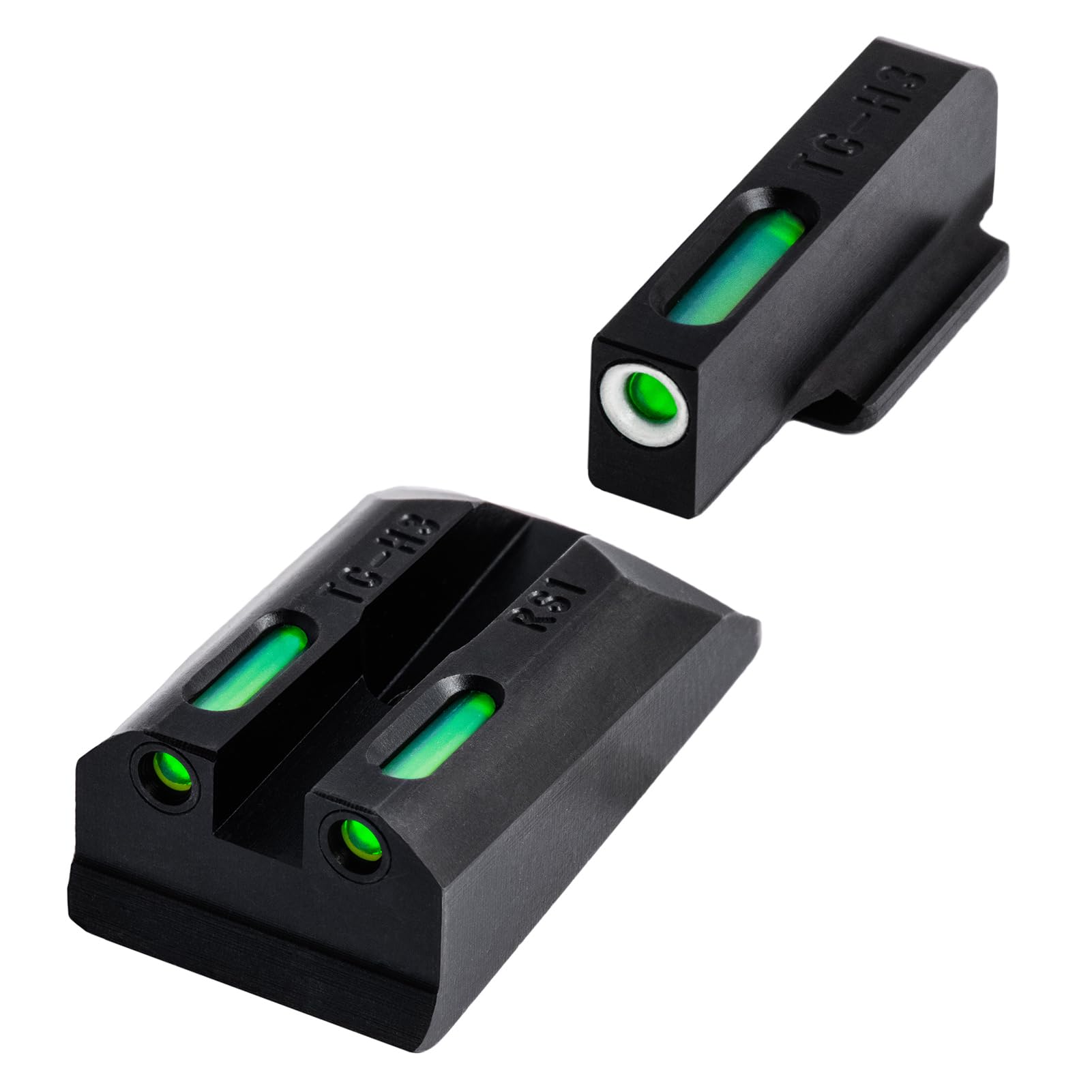 TRUGLO TFX Handgun Sight | Durable Shock-Resistant Compact Brightly Glowing Tritium &amp; Fiber-Optic Xtreme Day/Night Sight for Handguns