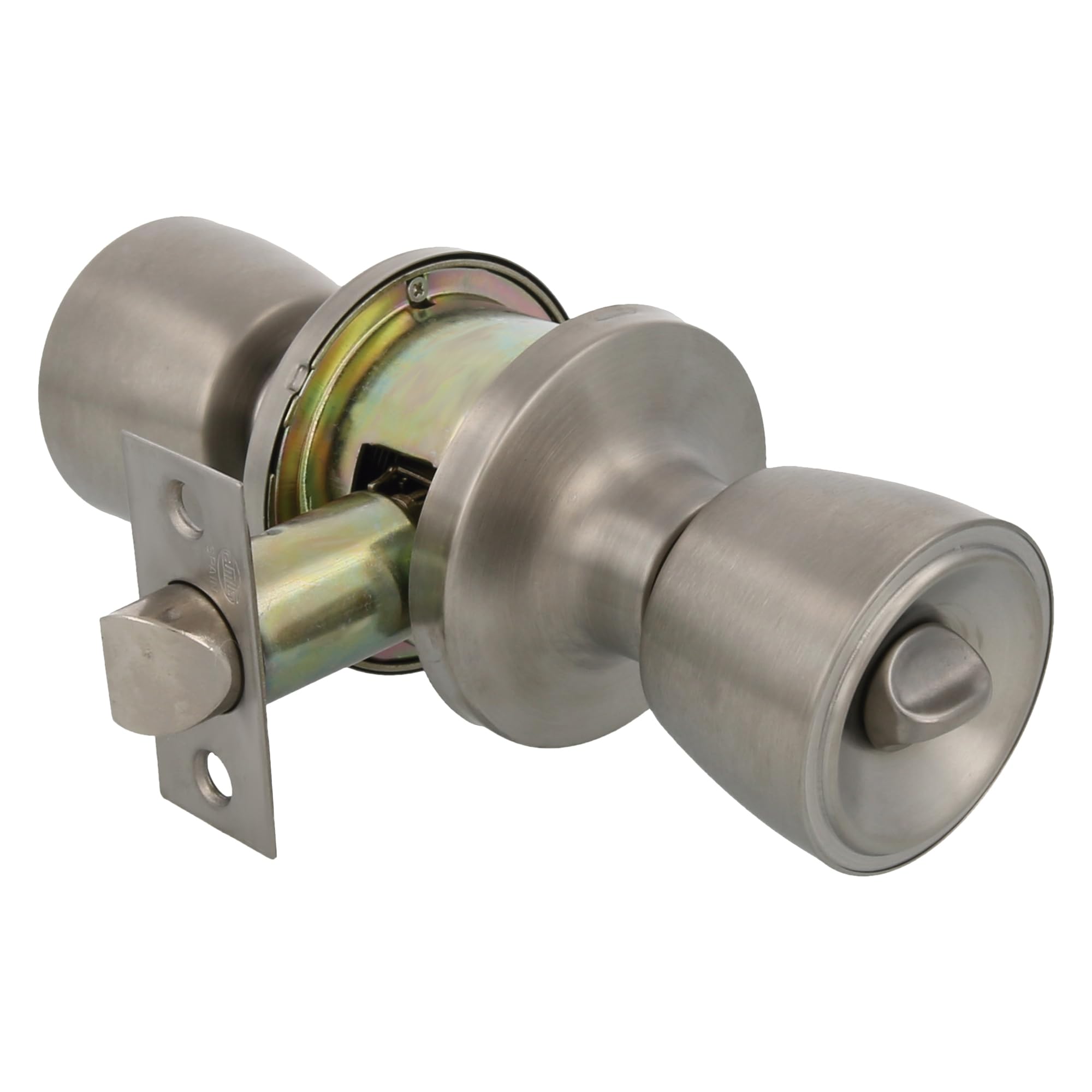 Amig Stainless Steel, 18/8-Inox Matt Mod. 602 - Set Of Knobs | Stainless Steel | 18.5 X 8 Cm | Includes Knob | Private Function | External Emergency Device And Internal Locking | Door From 35-45 Mm