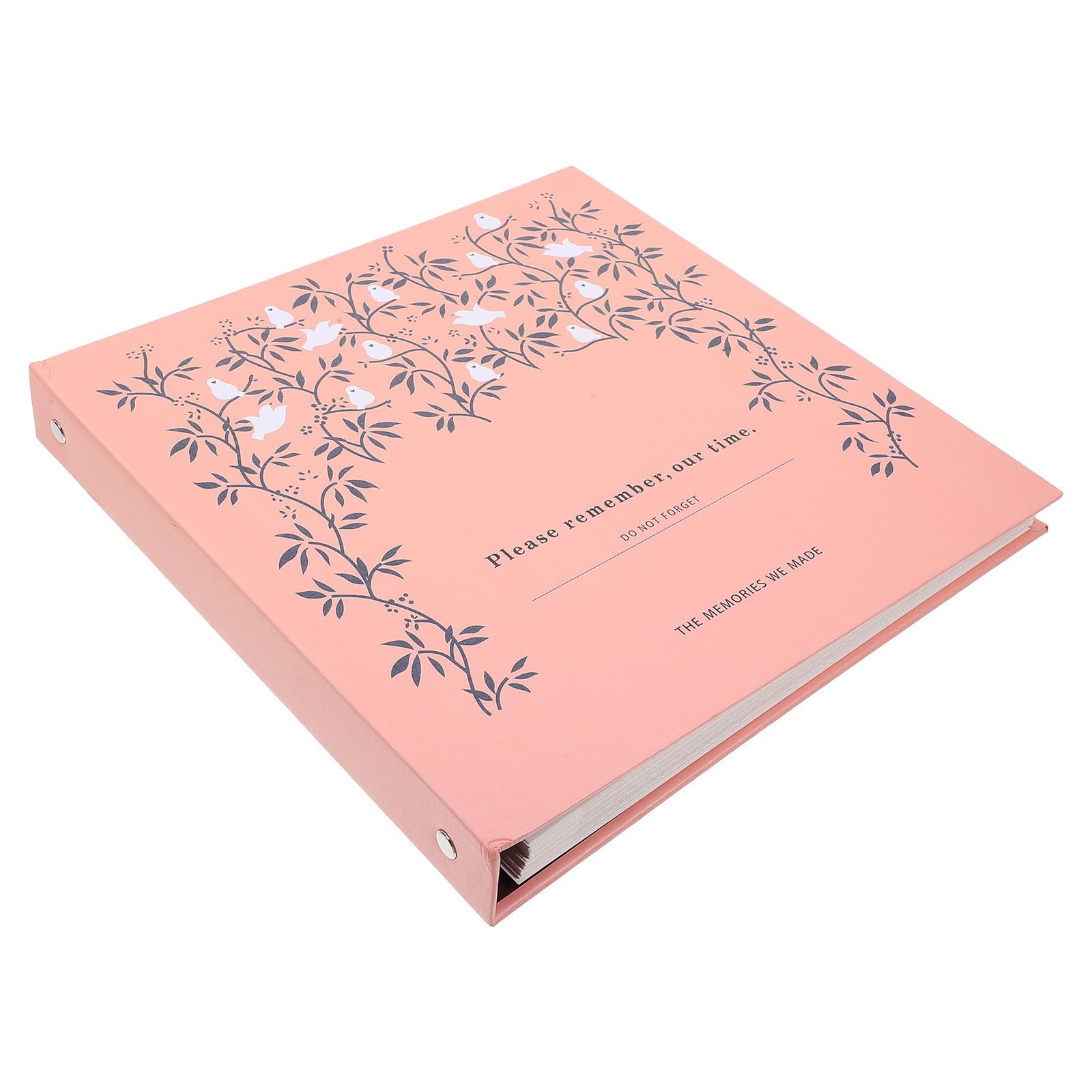 Álbum de plantas prensadas COLLBATH rosa elegante con 25 páginas de papel kraft para muestras