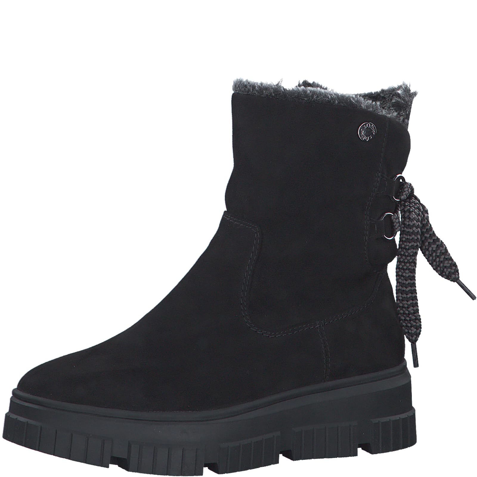 s.Oliver Women's Winter Boots Without Heel Lined Vegan, black, 40 EU