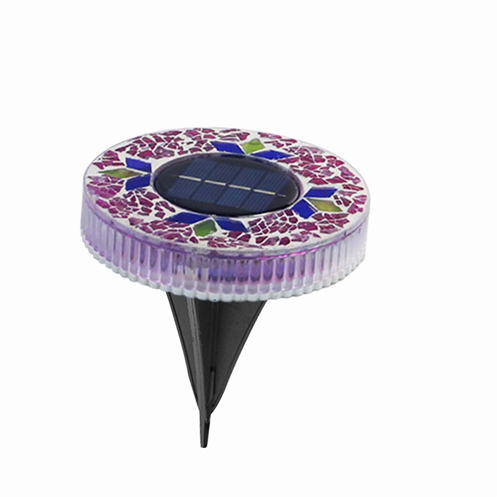 Hsyzygian Solar Operated LED Lawns Lights Waterproof Colorful Outdoor Round Shape Lighting Texture for Lawns and Pathway Solar Grass Lights