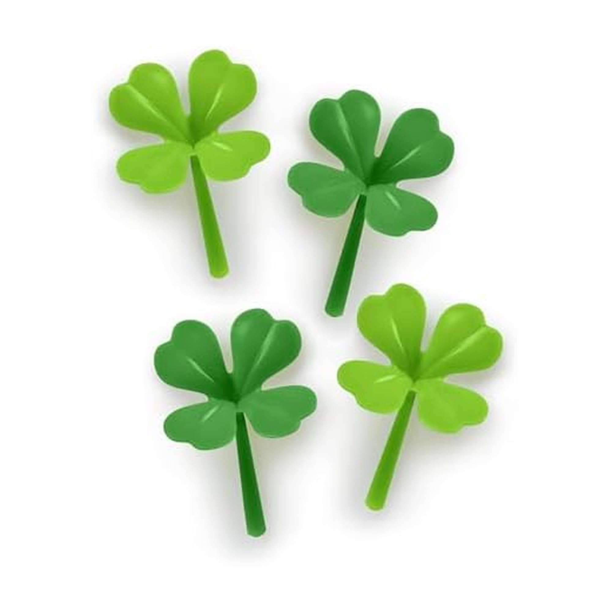 Genuine Fred Lucky Sprout Clover Bookmarks, Set of Four, Green, Thin Flexible Silicone, Fun Gift for Book Lovers, St. Patrick's Day, Teachers, and Gardeners