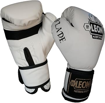 Leon Blade Training Boxing, Kick Boxing And Muay Thai Gloves White
