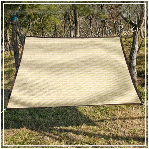 Xrdbfd Greenhouse Shade Net with Eyelets, 1x2m 2x3m 3x4m 4x5m 5x6m 6x8m Shade Sails, Plant Shade Netting, Sunblock Shade Cloth, Outdoor Canopy,Beige-1x8m/3.3 * 26.2ft
