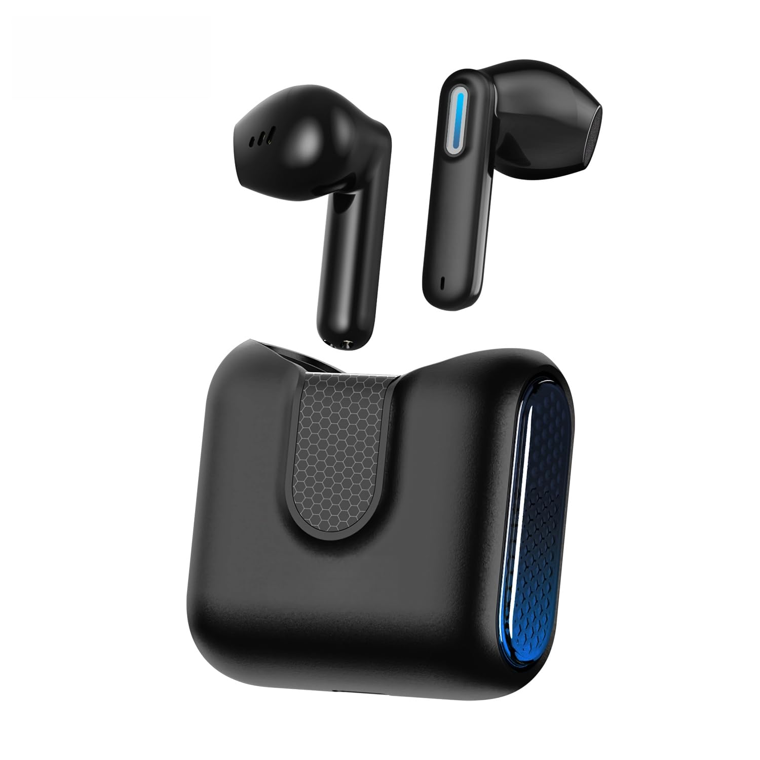 NE49 - Auriculares de traductor en tiempo real, 3,6 mm, ultrafinos, para dormir de lado, ENC, traductor de voz, auriculares Bluetooth inalámbricos, batería de 40 horas (negro)