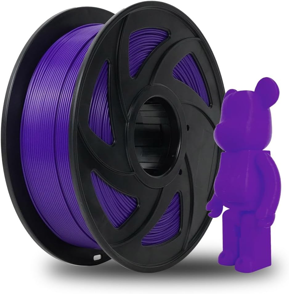 Voxelab 3D Printer Filament, 1.75mm PLA Pro (PLA+) Filament, Dimensional Accuracy +/- 0.02 mm, 3D Printing Material 1kg/ Spool, Compatible with FDM 3D Printer/Pen (Purple) - Image 7