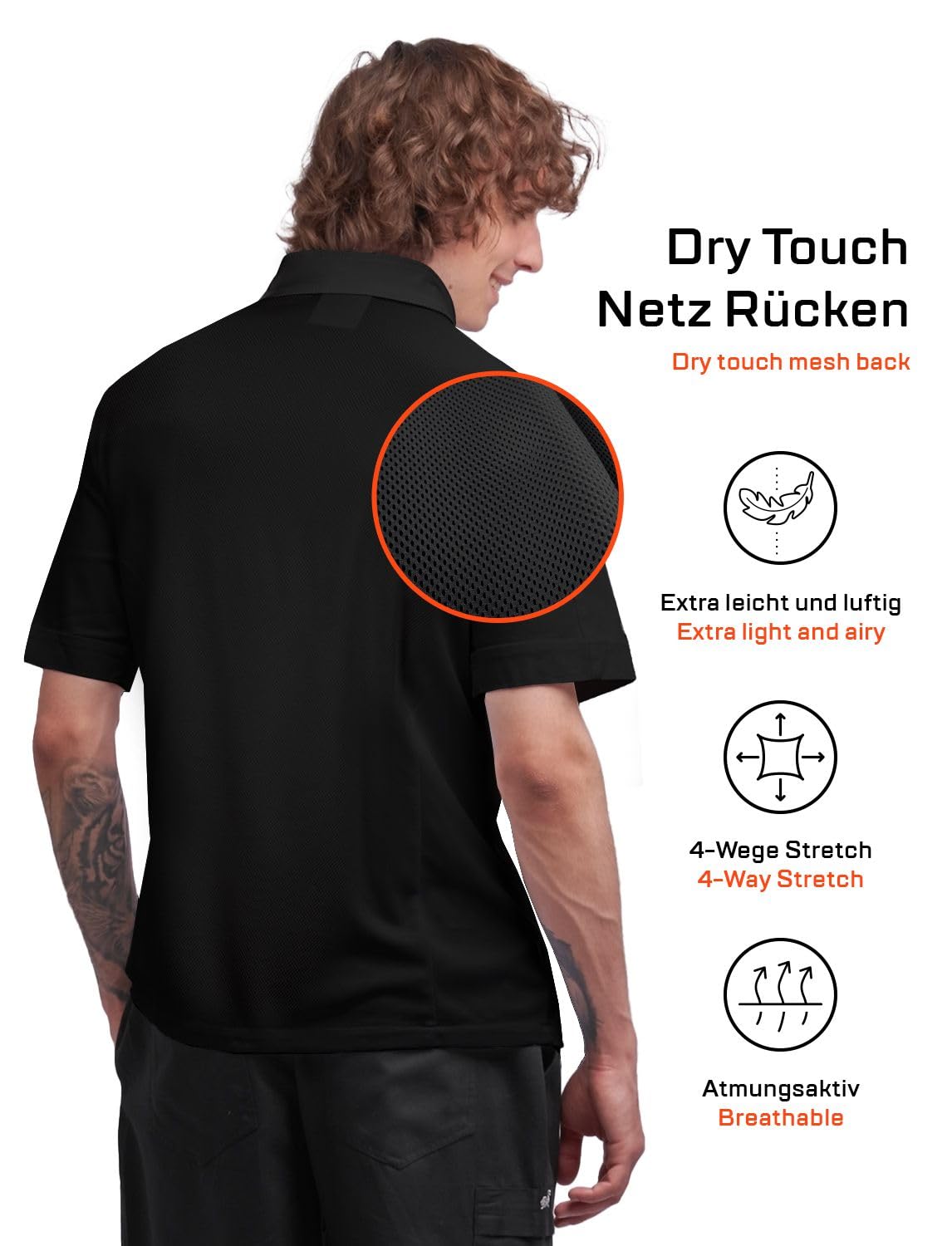 strongAnt Giacca cottone da Cuoco da Uomo con Bottoni a Pressione nascosti YKK Giacca da Panettiere Maniche Corte - Slim Style, Slimfit
