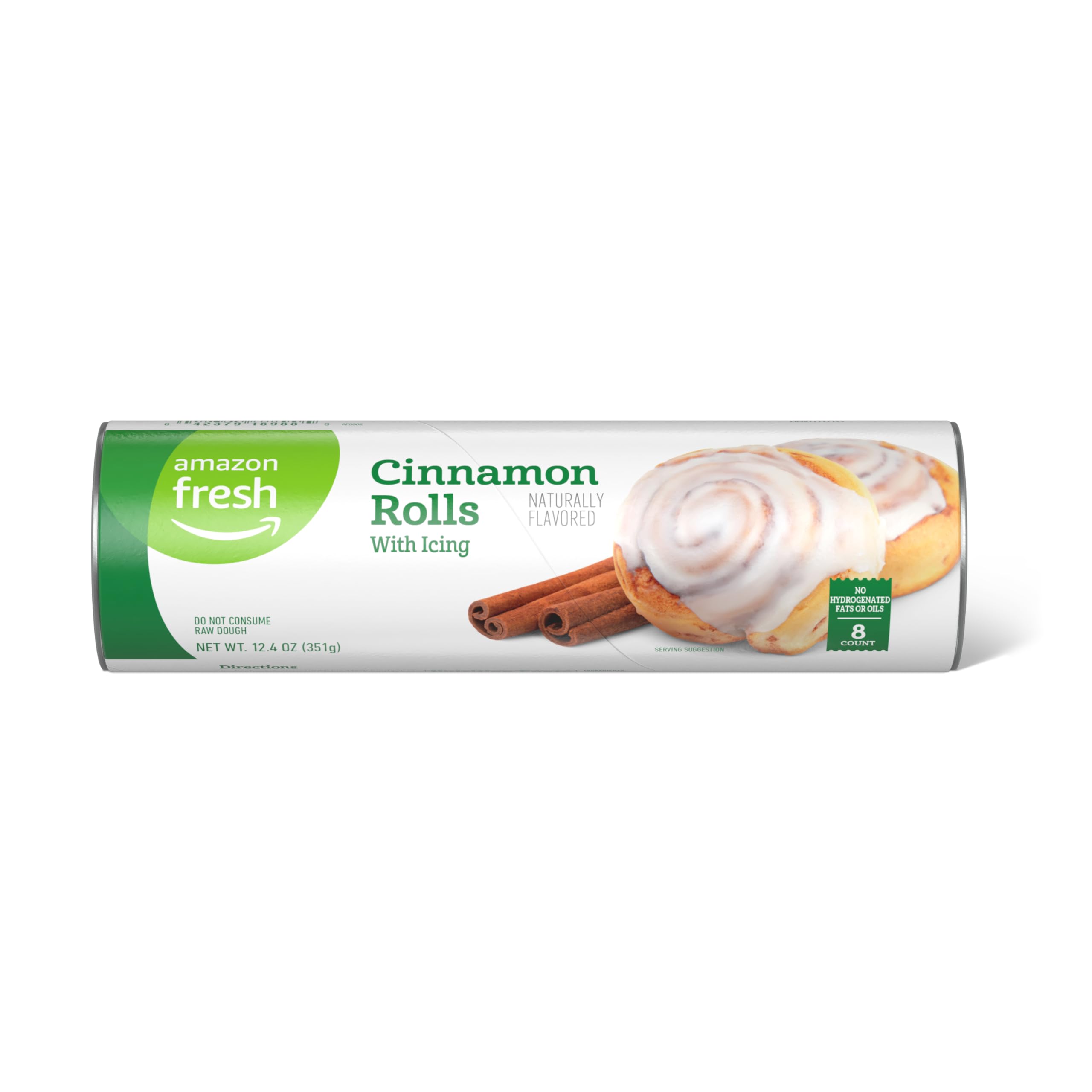Amazon Fresh, Cinnamon Rolls with Icing, 12.4 Oz, 8 Count (Previously Happy Belly, Packaging May Vary)