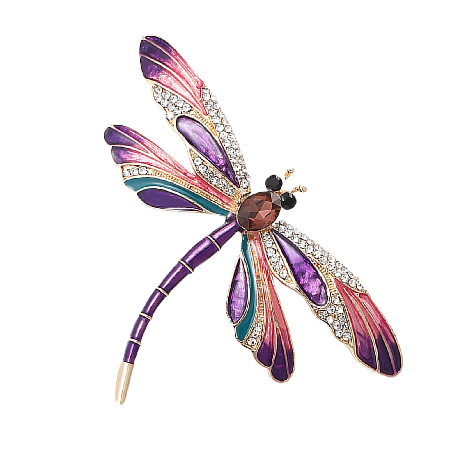 Broszka Ważka Szpilki Dla Kobiet, Stras Smok Fly Pins, Statement Animal Broszka, Ważka Biżuteria, Zwierzę Na Boże Narodzenie, Fly Smok Na urodziny, Walentynki, Rodzina