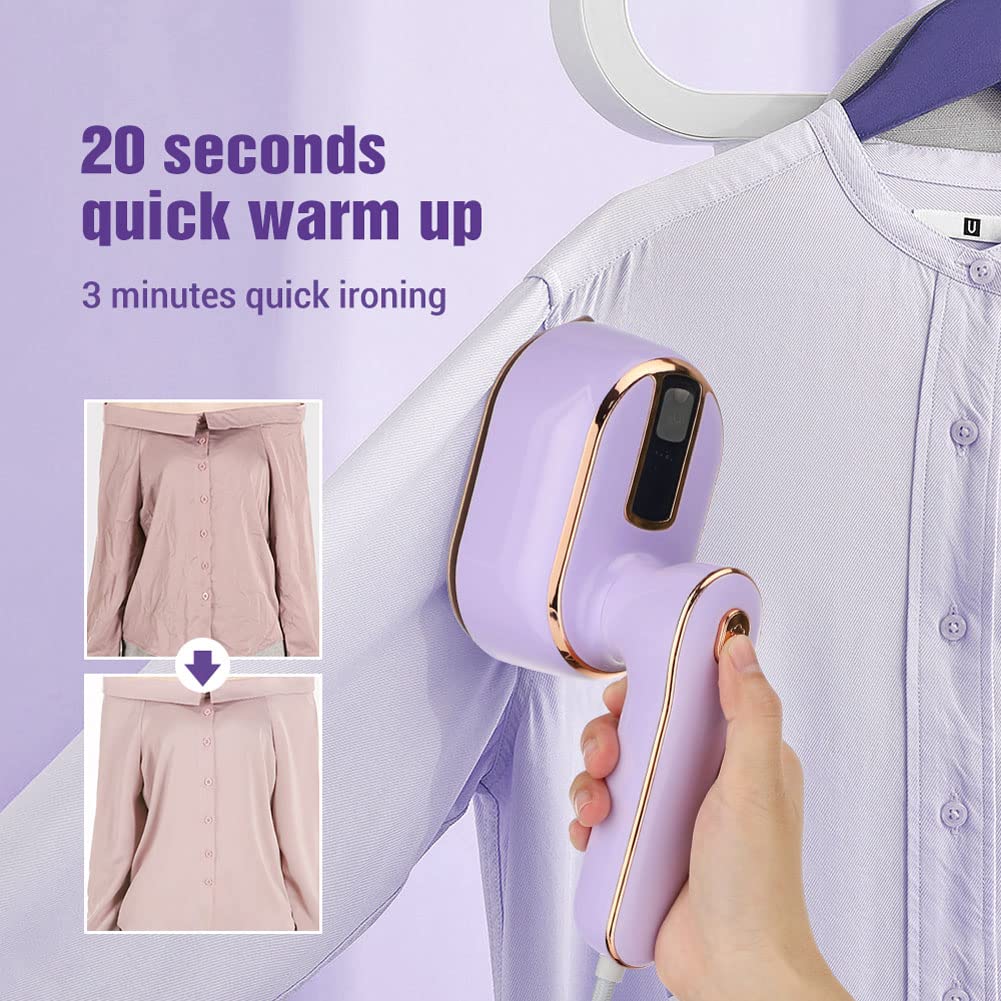 Máquina de planchar de ropa profesional de mano con vapor caliente para el hogar húmedo y seco, doble pequeña máquina eléctrica de viaje plegada, mini vaporizador de ropa para el hogar, viajes