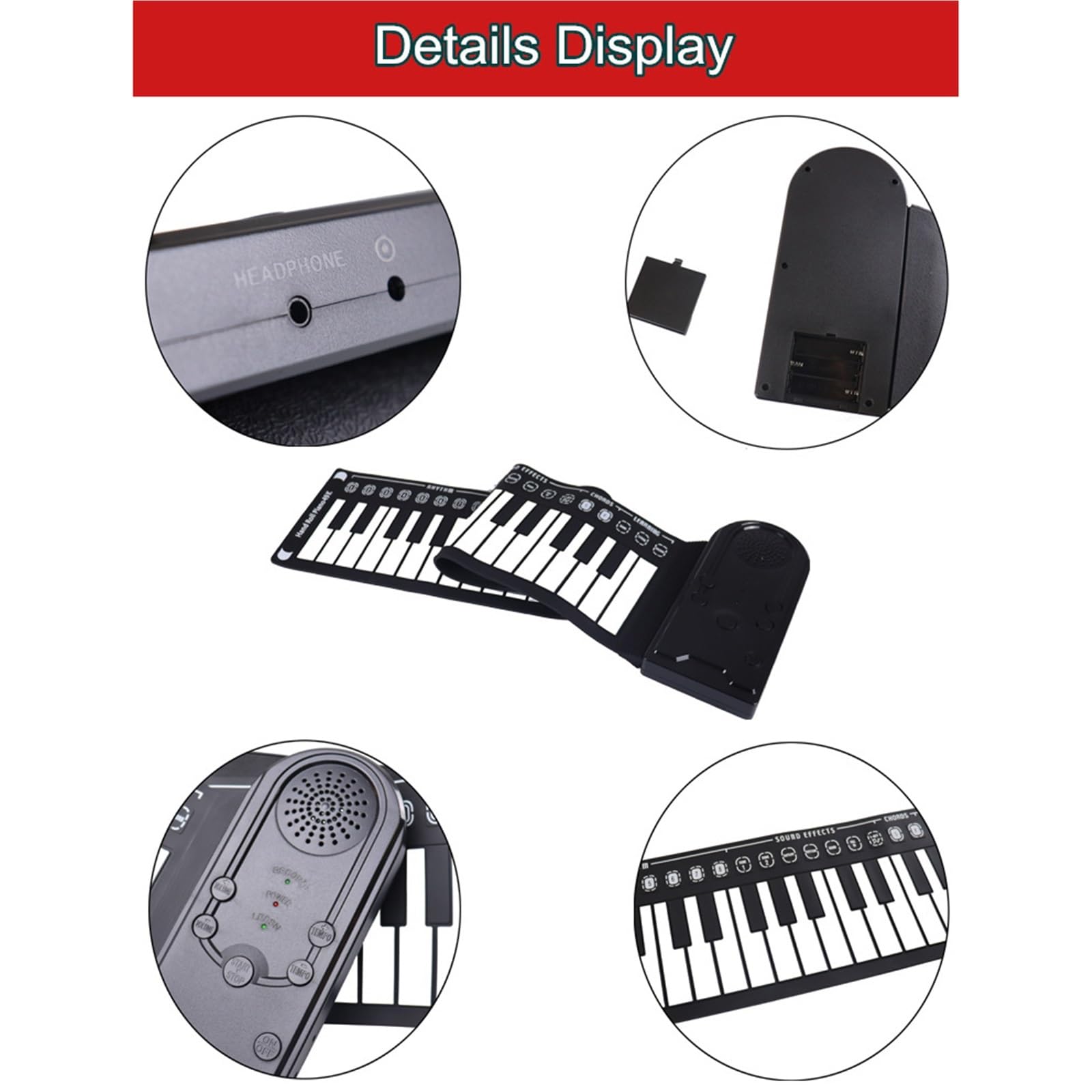 Tastiera Digitale Per Principianti Strumento A Tastiera Elettronica Portatile Per Principianti Adulti Con Pianoforte A Mano A 49 Tasti