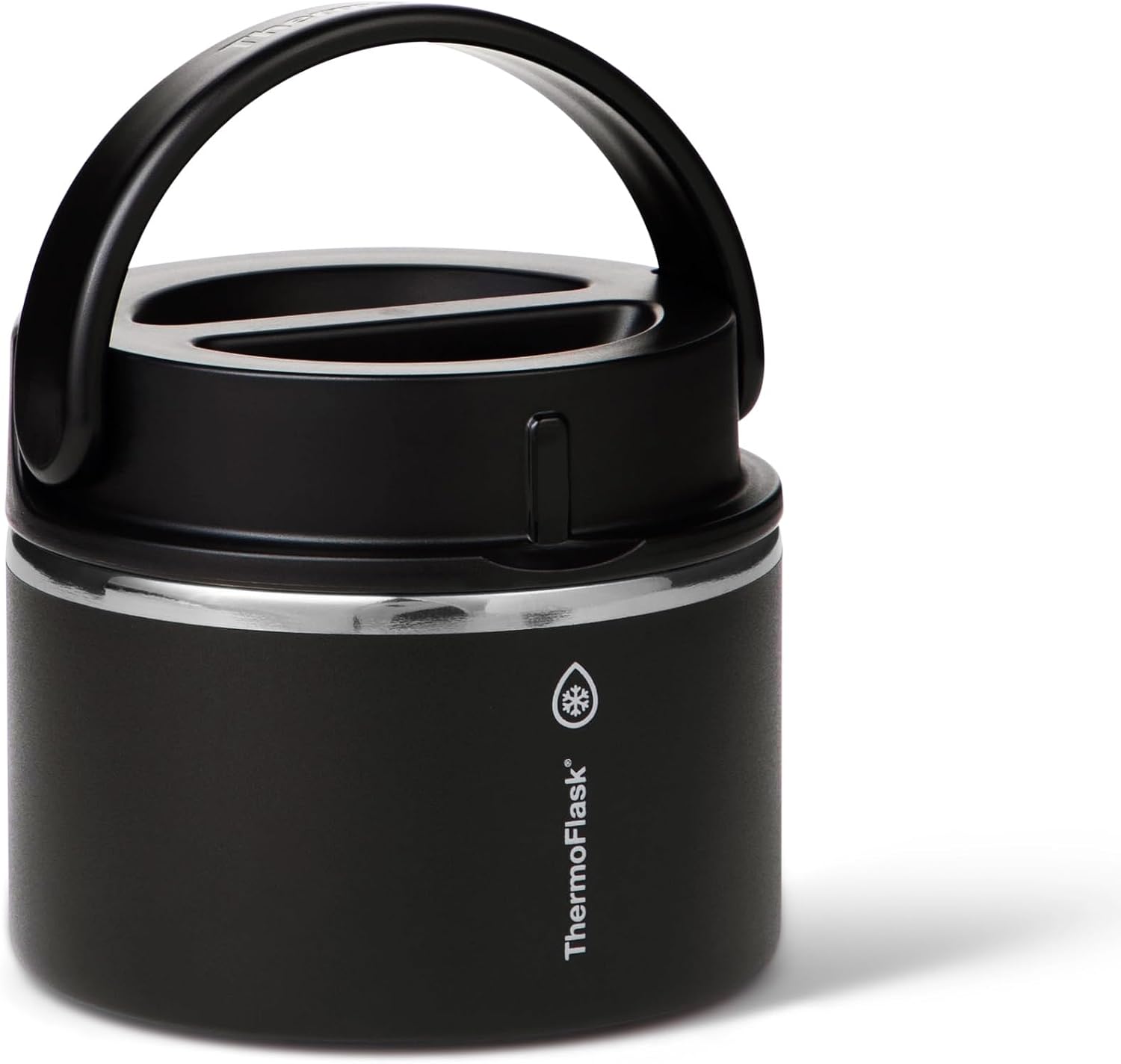 ThermoFlask Insulated Food Jar with Leakproof Lid (12 oz, Black) - Stainless Steel Food Containers for Hot & Cold Meals, Lunch, Soup & Snacks image 2